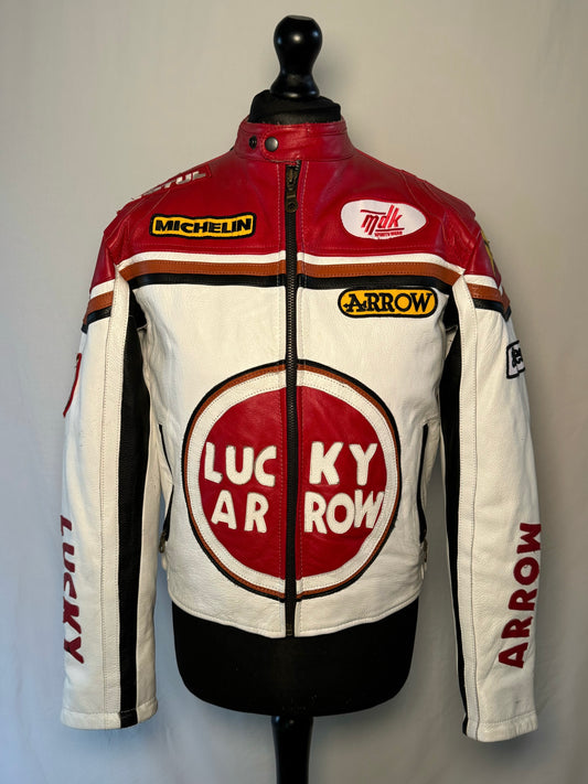 Vintage Lucky Arrow Racing Jacket Size Medium