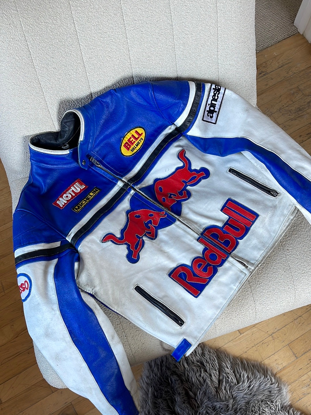 Blue & White Redbull Racer Jacket Unisex