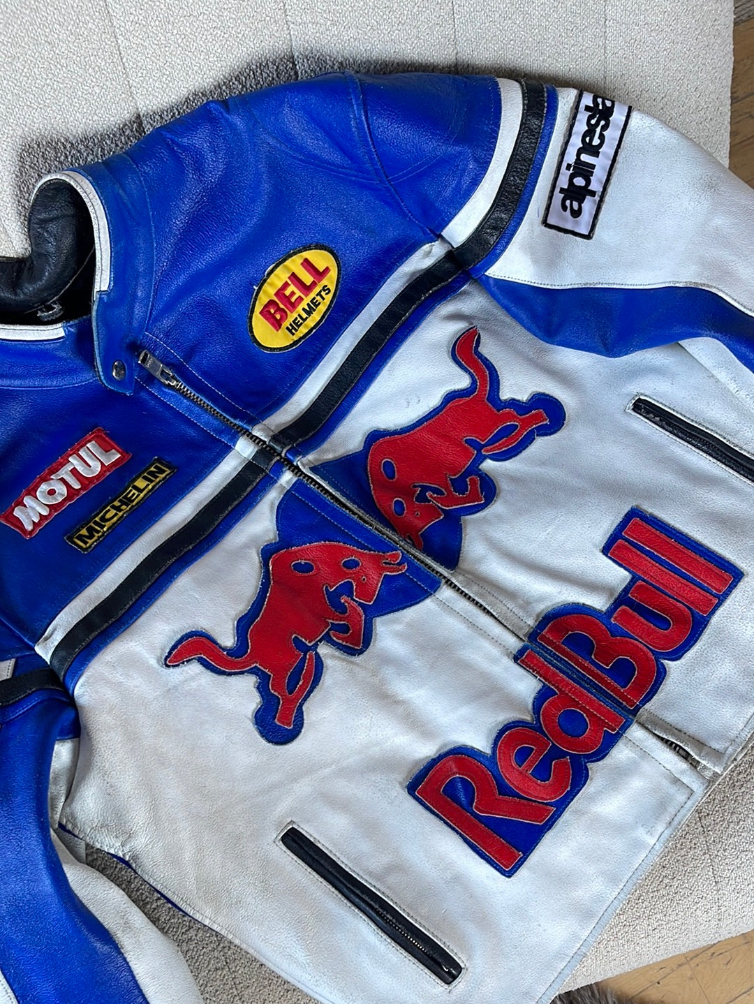 Blue & White Redbull Racer Jacket Unisex