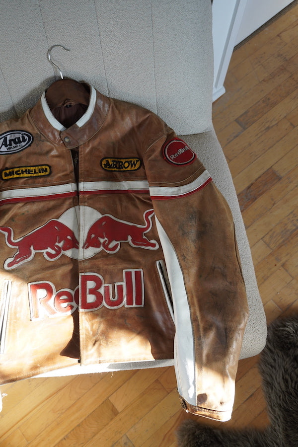 Brown Redbull Racer Jacket Unisex